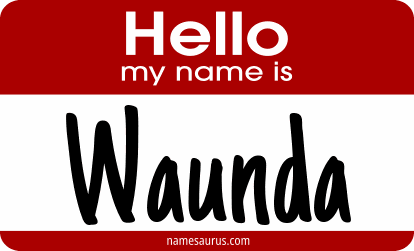 Hello my name is Waunda png download
