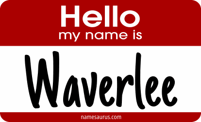 Hello my name is Waverlee png download
