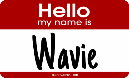Hello my name is Wavie png download
