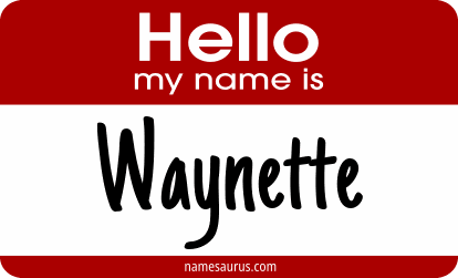 Hello my name is Waynette png download