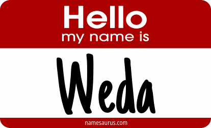 Hello my name is Weda png download