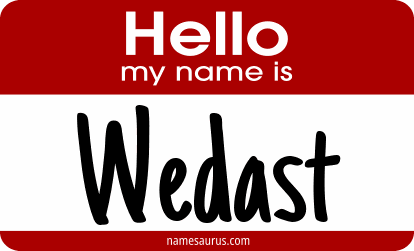 Hello my name is Wedast png download