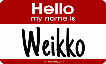 Hello my name is Weikko png download
