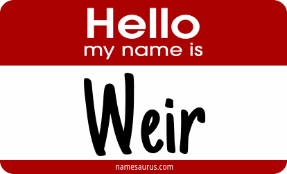 Hello my name is Weir png download