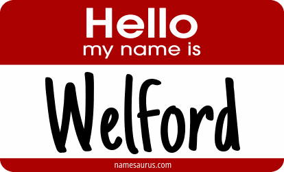 Hello my name is Welford png download