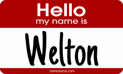 Hello my name is Welton png download