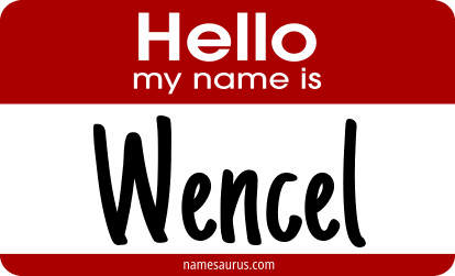 Hello my name is Wencel png download