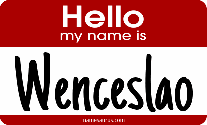 Hello my name is Wenceslao png download