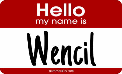 Hello my name is Wencil png download