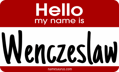 Hello my name is Wenczeslaw png download