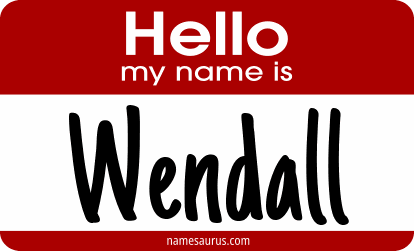 Hello my name is Wendall png download