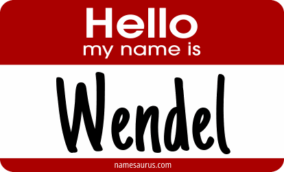Hello my name is Wendel png download
