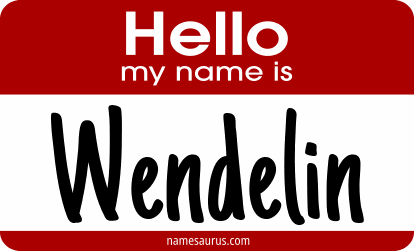 Hello my name is Wendelin png download