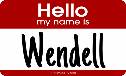 Hello my name is Wendell png download