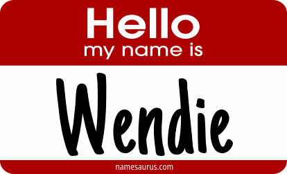 Hello my name is Wendie png download