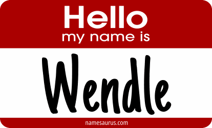 Hello my name is Wendle png download