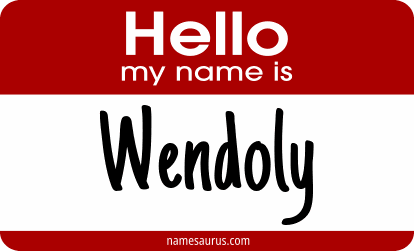 Hello my name is Wendoly png download