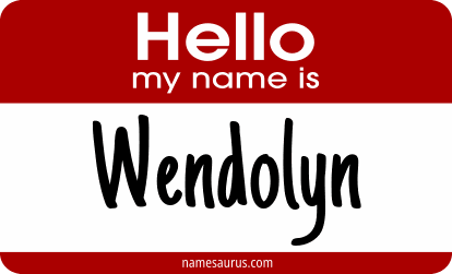 Hello my name is Wendolyn png download
