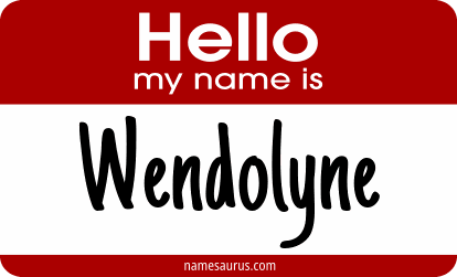 Hello my name is Wendolyne png download