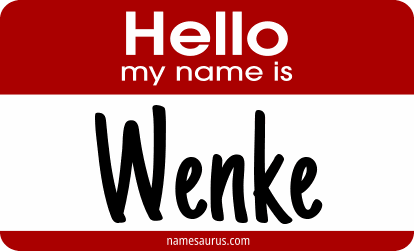 Hello my name is Wenke png download