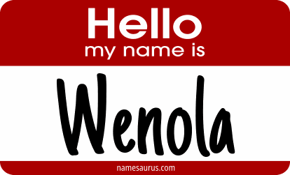Hello my name is Wenola png download