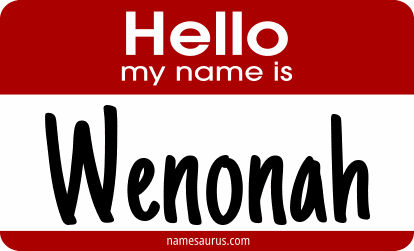 Hello my name is Wenonah png download