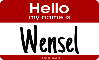 Hello my name is Wensel png download