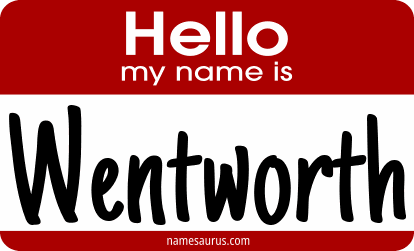 Hello my name is Wentworth png download