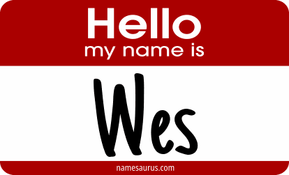 Hello my name is Wes png download