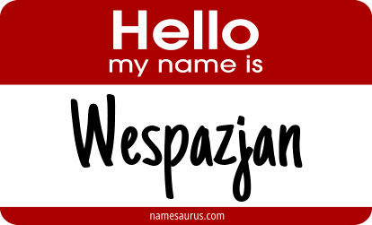 Hello my name is Wespazjan png download