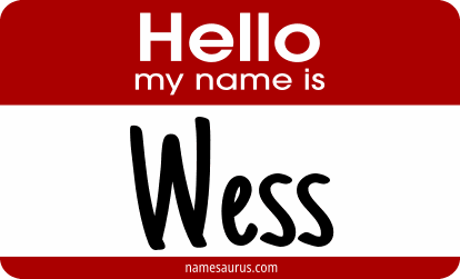 Hello my name is Wess png download