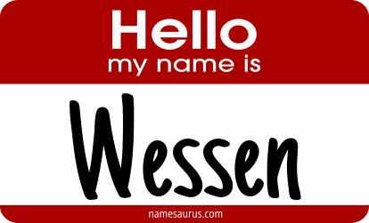 Hello my name is Wessen png download