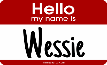 Hello my name is Wessie png download
