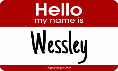 Hello my name is Wessley png download