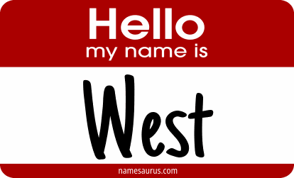 Hello my name is West png download