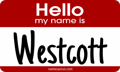 Hello my name is Westcott png download