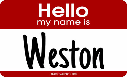 Hello my name is Weston png download