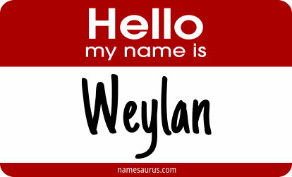 Hello my name is Weylan png download