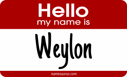 Hello my name is Weylon png download
