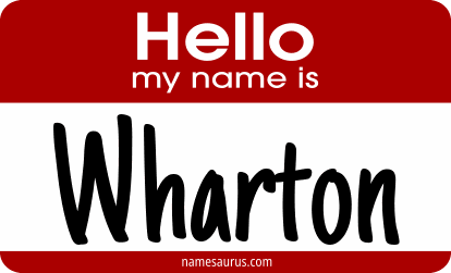 Hello my name is Wharton png download