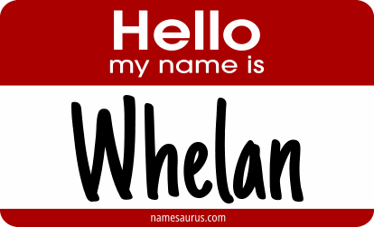 Hello my name is Whelan png download