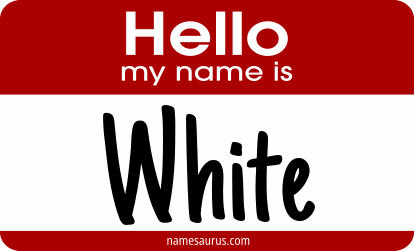 Hello my name is White png download