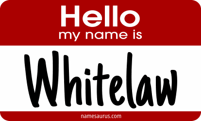 Hello my name is Whitelaw png download