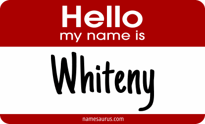 Hello my name is Whiteny png download