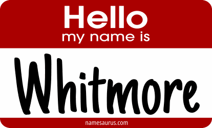 Hello my name is Whitmore png download