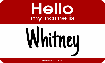 Hello my name is Whitney png download