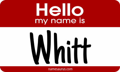 Hello my name is Whitt png download