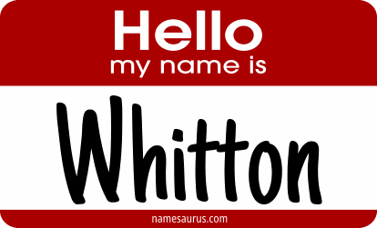 Hello my name is Whitton png download
