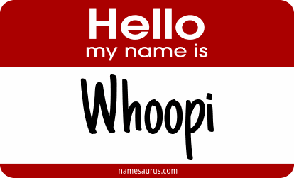 Hello my name is Whoopi png download