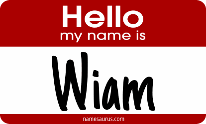 Hello my name is Wiam png download